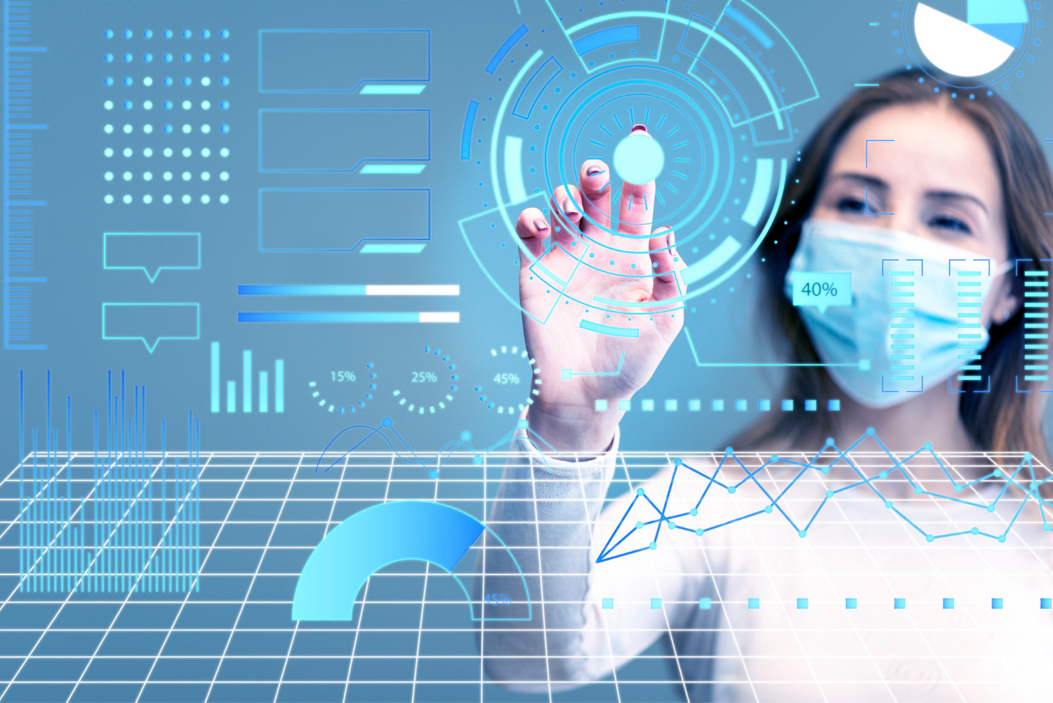 Human centered technology, doctor searching for an infection cure